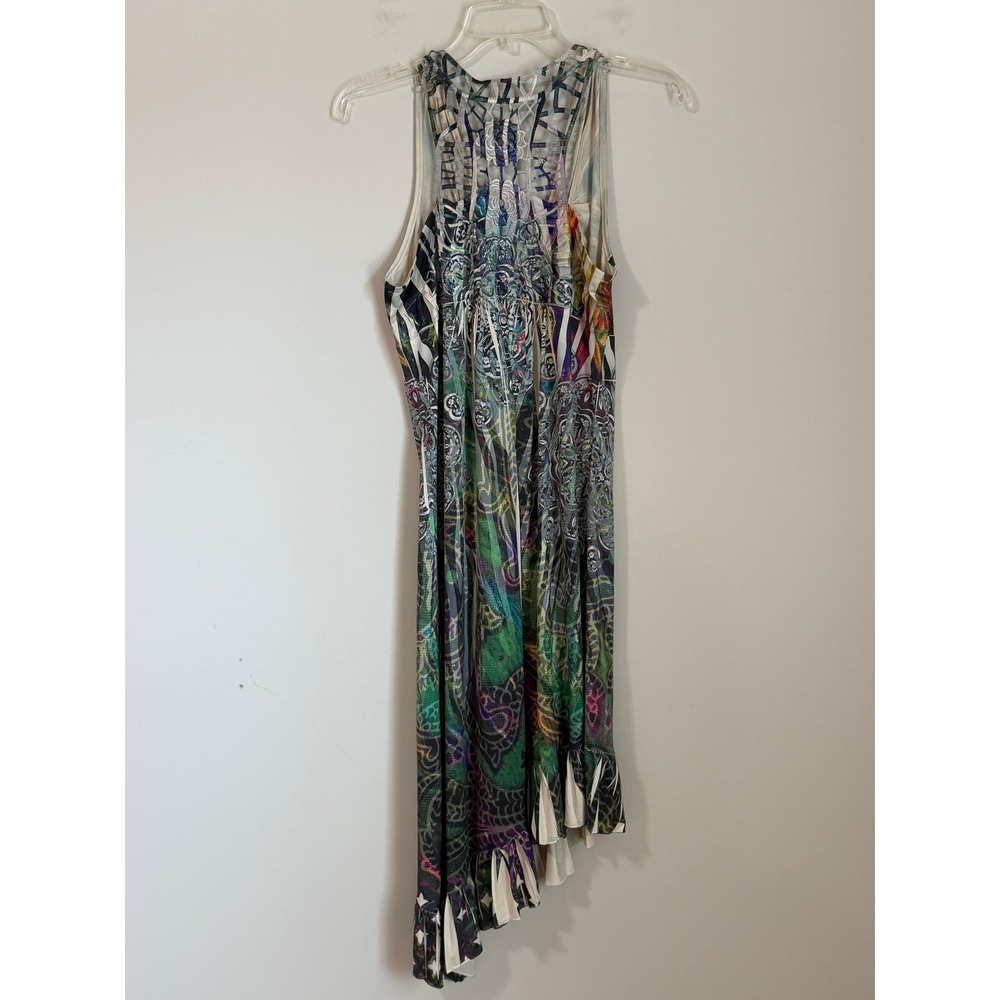 Y2K Cato Dress Women Small Embellished Crochet Back Asymmetrical Fairy Festival - Picture 3 of 11
